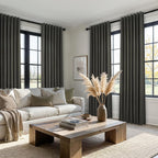 Topfinel Extra Long Grey Linen Blackout Curtains 120 inches Long Thermal - Image 7