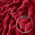 Exclusivo Mezcla Striped Queen Size Fleece Blanket - Image 5