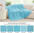 BEDELITE Light Blue Throw Blanket - Image 7
