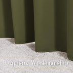NICETOWN Olive Room Darkening Doorway Curtains 78 inches Long, Grommet Light - Image 6