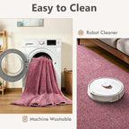 2x6 Red/White Runner Rug Washable Non-Slip - Image 6