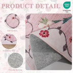 DUKINO 6x9 Area Rugs, Floral Washable Rug - Image 5