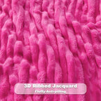NEWCOSPLAY Fleece Ribbed Cozy Queen Blanket - Image 5