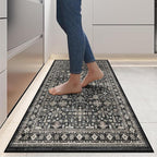 Grey Hallway Runner Rug 2x8 for Kitchen Bathroom | Non Slip;Machine Washable; - Image 8