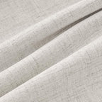 MIULEE 100% Blackout Linen Curtains 42 x 72 Inch Cream White 2 Panels | Thermal - Image 9