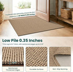 KOZYFLY Washable Area Rug 5x7 ft Rubber Backed Non Slip Rugs - Image 4