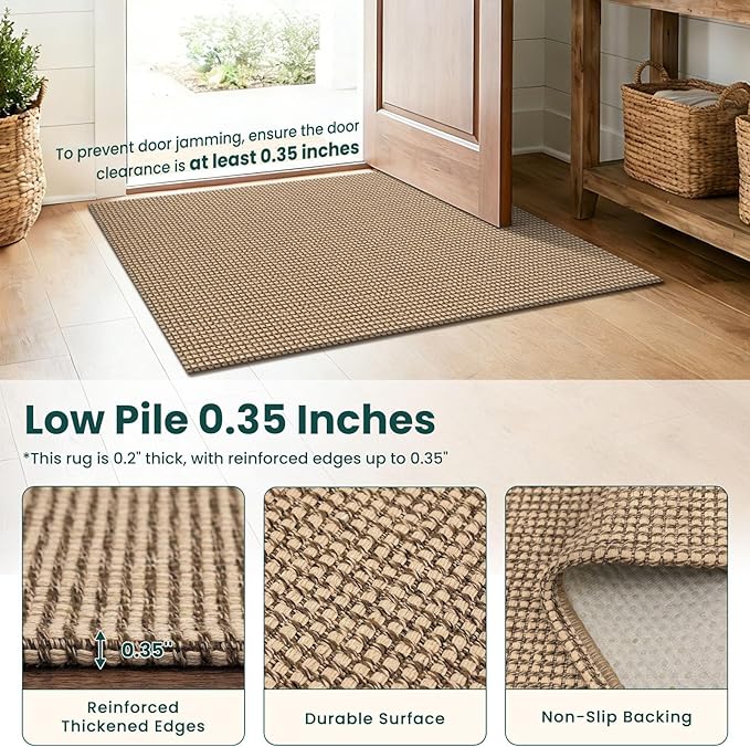 KOZYFLY Runners for Hallways 2.6x8 ft Washable Kitchen Runner Non Slip Rubber - Image 4