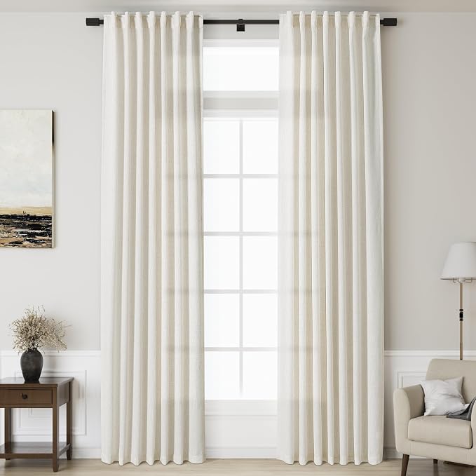 Extra Long Curtains 2 Panels 136 Inches Long by Nanspring