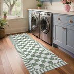 GarveeHome 2x8 Checkered Kitchen Runner Rug - Image 2