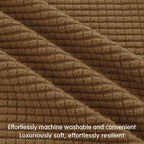 Hokway Stretch Couch Cushion Covers, 2 Piece Individual Sofa Cushion - Image 5