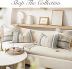 Gray Boho Throw Pillow Cover 20x20 Grey Decorative Accent Pillow - Image 6