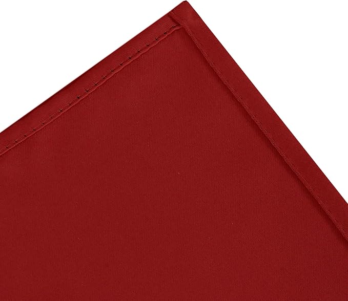 Red Blackout Curtains 34 x 54 Inch Length/Set of 2 Curtain Panels/Thermal - Image 8