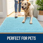 OLANLY Dog Door Mat for Muddy Paws 50x30, Super Absorbent Chenille Mud Mat | - Image 6