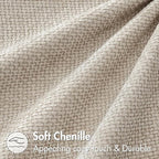 MIULEE Decorative Neutral Beige Euro Sham Pillow Covers 24x24 Inch 2 Pack | - Image 8