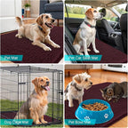OLANLY Dog Door Mat for Muddy Paws 40x32, Super Absorbent Chenille Mud Mat | - Image 7