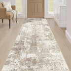 LOONGRUG Runner Rug 2x6 Washable Non-Slip Kitchen Neutral Modern Rug | Abstract - Image 4