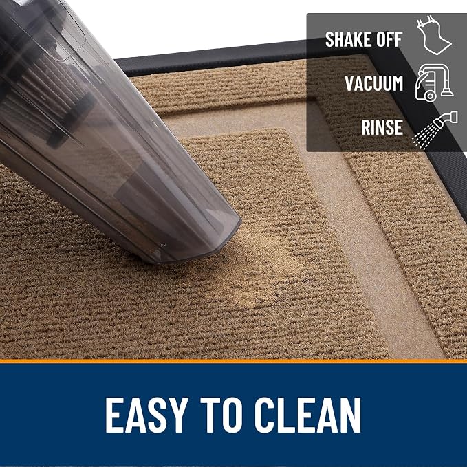 OLANLY Front Door Mat Outside 47x17, All-Season Heavy-Duty Rubber Doormat | - Image 6