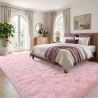 4x6 Pink Fluffy Soft Area Rug Non-Slip - Image 3