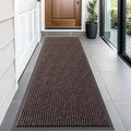 OLANLY Front Door Mat 59x20, Waterproof Heavy-Duty Indoor Outdoor Doormat | Tan by OLANLY