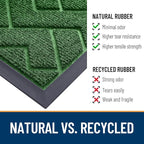 OLANLY Front Door Mat Outside 59x34, All-Season Absorbent Rubber Doormat | Green - Image 5
