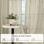 90 Inch Long Sheer Linen Curtains - Image 9