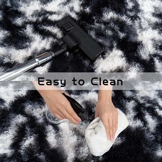 Large Area Rug for Living Room 10x14, Fluffy Shag Rug - Image 5