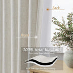 Boho Extra Long 120 Inches 100% Black Out Curtains - Image 4