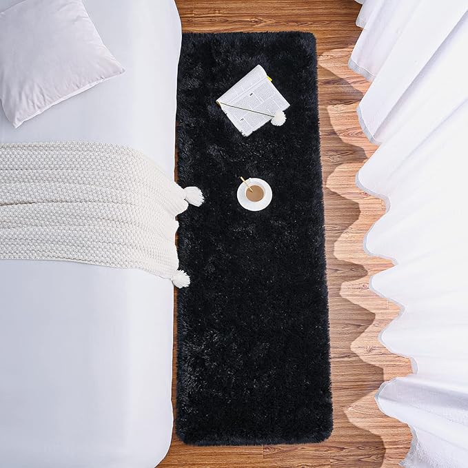 Chicrug Soft Runner Rugs for Bedroom Living Room Plush Fluffy Rug 2x7 | Shag - Image 5