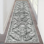HEBE Hallway Runner Rug 2'x8', Washable Non Slip Kitchen Rug Runner | Soft Boho by HEBE