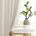 RYB HOME Extra Long Linen Curtains - Image 5