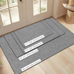 Ultra Thin Indoor Door Mat 17"x29", Non Slip Doormats, Absorbent Door Mat - Image 2