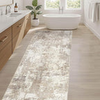 LOONGRUG Runner Rug 3x8 Washable Non-Slip Kitchen Neutral Modern Rug | Abstract - Image 5