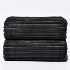 BEDELITE 3D Ribbed Jacquard Black Blankets Queen Size - Image 9