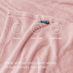 Bedsure GentleSoft Pink Fleece Blankets King Size - Image 4