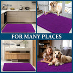 OLANLY Dog Door Mat for Muddy Paws 47x24, Super Absorbent Chenille Mud Mat | - Image 8