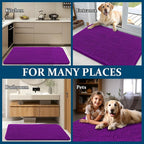 OLANLY Dog Door Mat for Muddy Paws 40x24, Super Absorbent Chenille Mud Mat | - Image 8