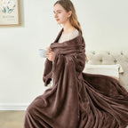 BEDELITE Fleece Blanket Soft Plush King Size Bed Blanket Brown 108"x90" | Ultra - Image 8
