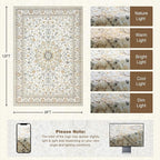 9x12 Area Rugs Living Room: Washable Vintage Rug - Image 2