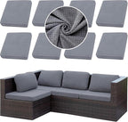 8PCS Patio Cushion Covers.Patio Furniture Couch SeatSlipcovers | Washable by SUKAIKEQA