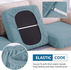 Waterproof Sectional Couch Covers, Non Slip Sofa Cushion Covers | L Shape - Image 4