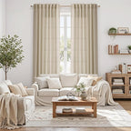 Eggshell Beige Curtains 108 Inches Long - Image 6
