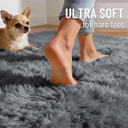 OLANLY 6x6 Area Rugs for Living Room Bedroom, Machine Washable Soft Fluffy - Image 4