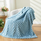 NEWCOSPLAY Fleece Clouds Cozy King Blanket - Image 7