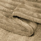 BEDELITE 3D Ribbed Jacquard Brown King Size Blankets - Image 5