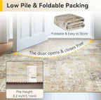RELEANY Washable Runner 2'x6' Abstract Area Rug - Image 6