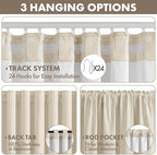 MIULEE 100% Blackout Linen Curtains - Image 5