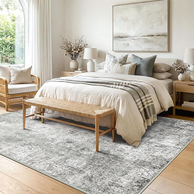 RELEANY Washable 7'x9' Abstract Area Rug - Image 2