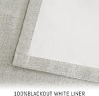 Yakamok Cream Linen Textured Curtains 96 Inches Long - Image 3