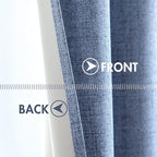 MIULEE 100% Blackout Linen Curtains - Image 6