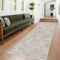 Floral 3x8 Wide Hallway Runner by HazoHaus